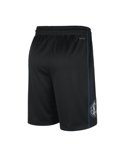Nike Black Dallas Mavericks 2023/24 City Edition Dri-fit Nba Swingman Shorts 50% Recycled Polyester for men