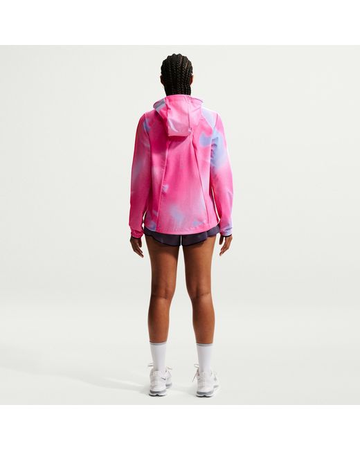 Nike Pink Swift Repel Packable Running Jacket