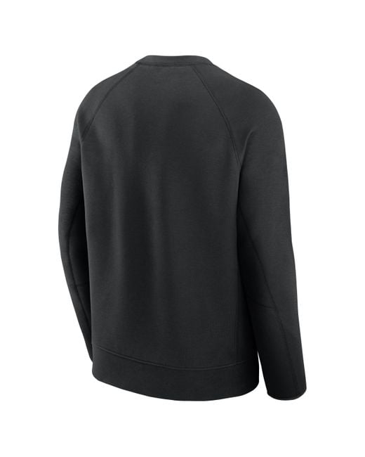Nike Black San Francisco Giants Tech Fleece Mlb Pullover Crew for men