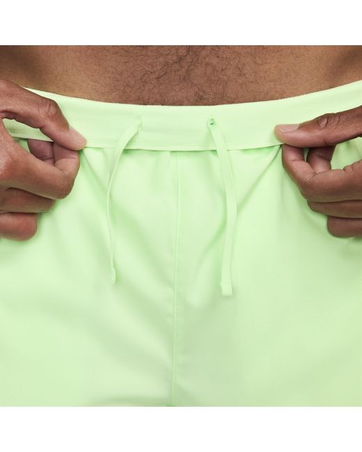 Nike Green Challenger Dri-fit 18cm (approx.) 2-in-1 Running Shorts 50% Recycled Polyester for men