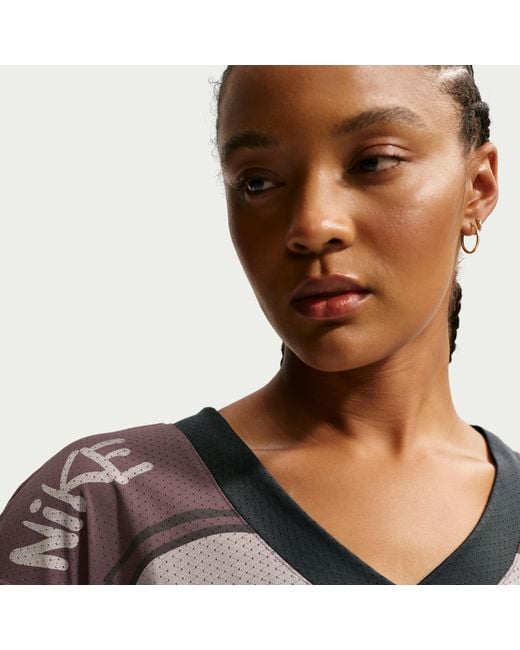 Nike Gray Sportswear Oversized Cropped Jersey
