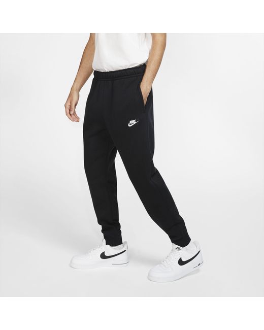 mens black nike fleece joggers