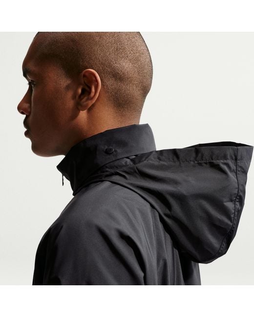 Nike Black Windrunner Lightweight Half-Zip Jacket for men