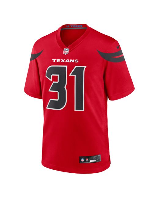 Nike Red Dameon Pierce Houston Texans Nfl Game Football Jersey for men