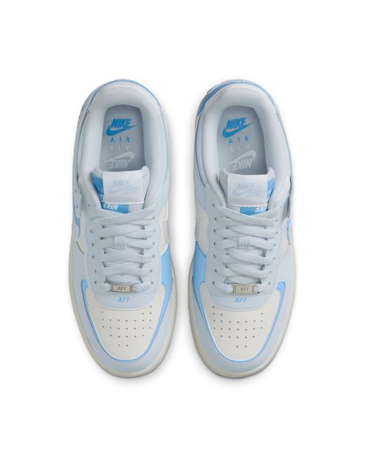 Nike Blue Air Force 1 Shadow Shoes