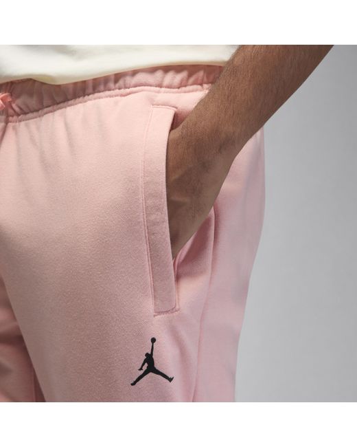 Nike Pink Jordan Dri-fit Sport Graphic Fleece Trousers Cotton for men