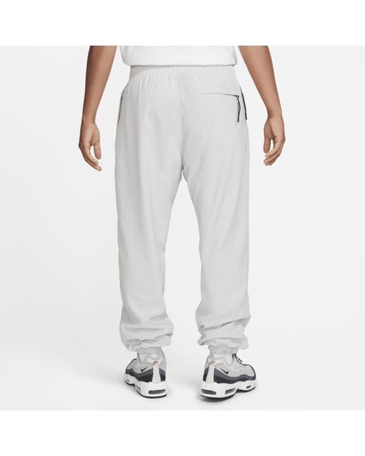 Nike Gray Windrunner Winterized Woven Trousers Polyester for men