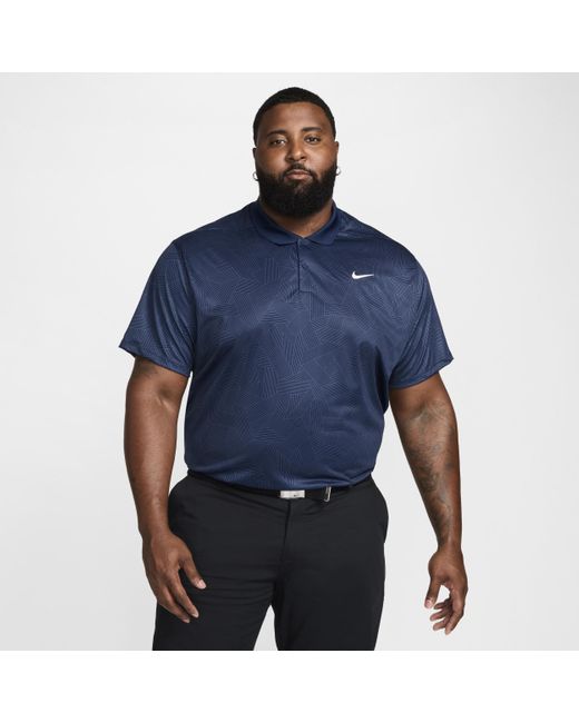 Nike Blue Victory+ Dri-fit Golf Polo Polyester for men