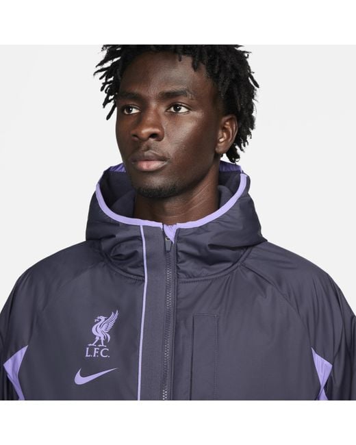 Liverpool FC Men's Nike Soccer Unlined Hooded Anorak Jacket.