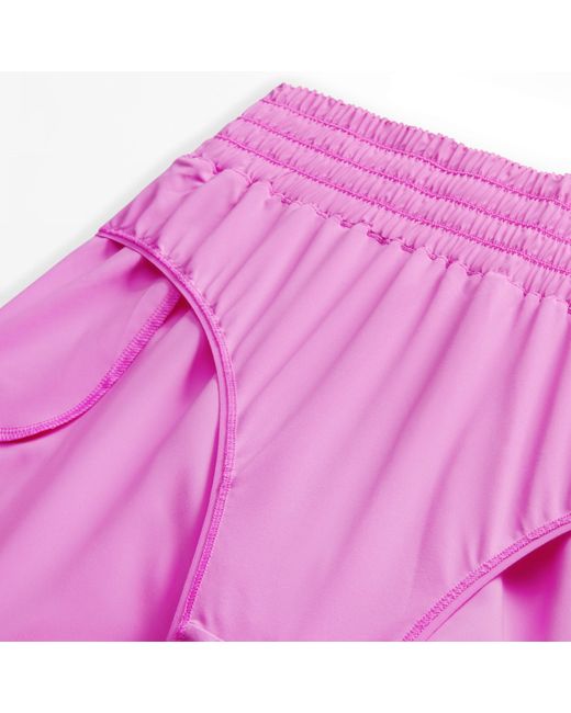 Nike Pink Dri-fit One Ultra High-waisted 3" Brief-lined Shorts (plus Size)