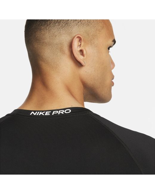 Nike Black Pro Dri-fit Tight Short-sleeve Fitness Top 50% Recycled Polyester for men