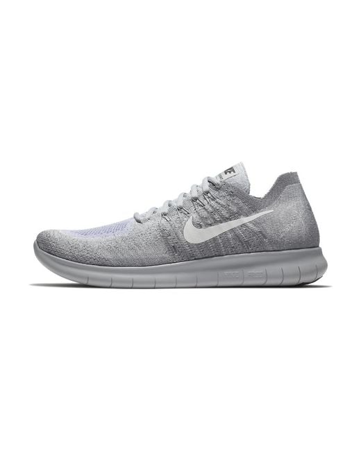 Nike Lace Free Rn Flyknit 2017 Men's Running Shoe in Gray for Men | Lyst