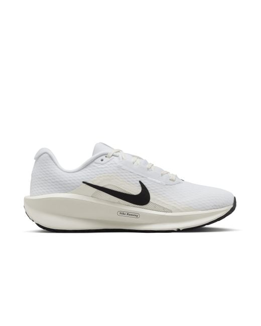 Nike White Downshifter 13 Road Running Shoes