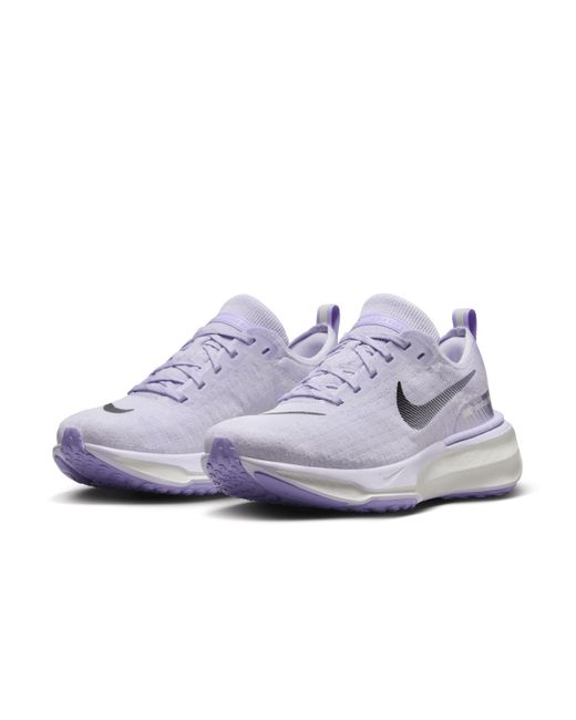 Nike Gray Invincible 3 Road Running Shoes (extra Wide)