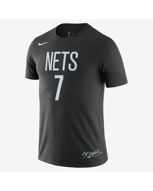 Nike Cotton Kevin Durant Nets Nba T-shirt in Black for Men | Lyst
