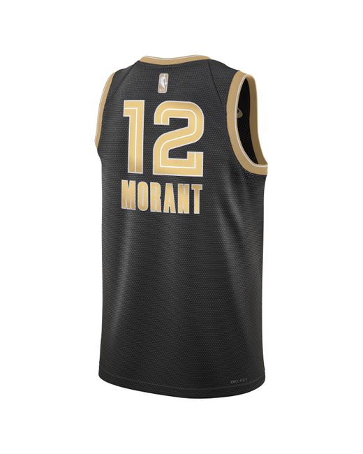 Nike Black Ja Morant Memphis Grizzlies 2024 Select Series Dri-fit Nba Swingman Jersey Polyester for men