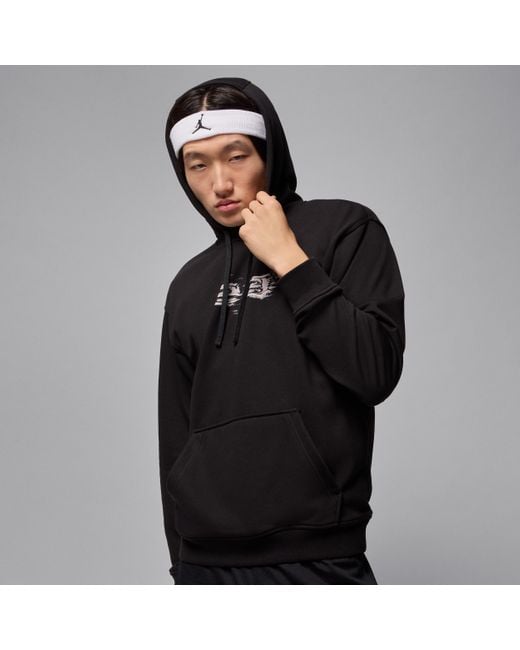Nike Men's Black Nike Sport Crossover Dri-Fit Graphic Pullover Hoodie - Main Image