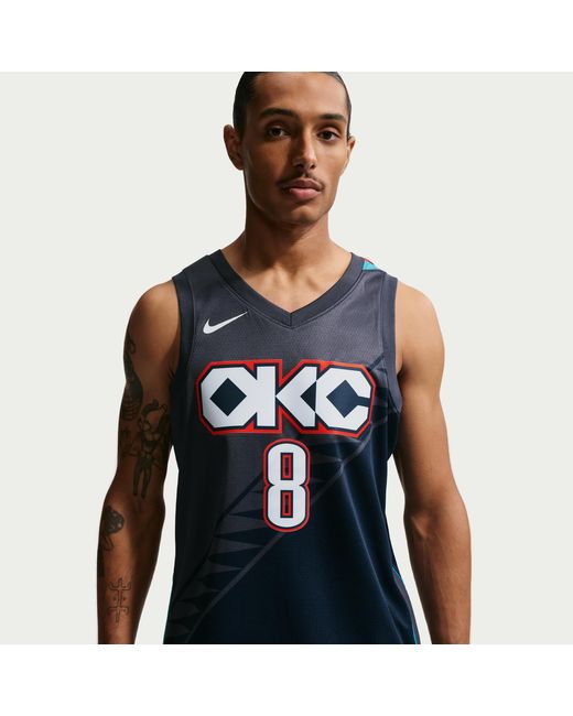 Nike Blue Jalen Williams Oklahoma City Thunder City Edition Nba Swingman Jersey for men