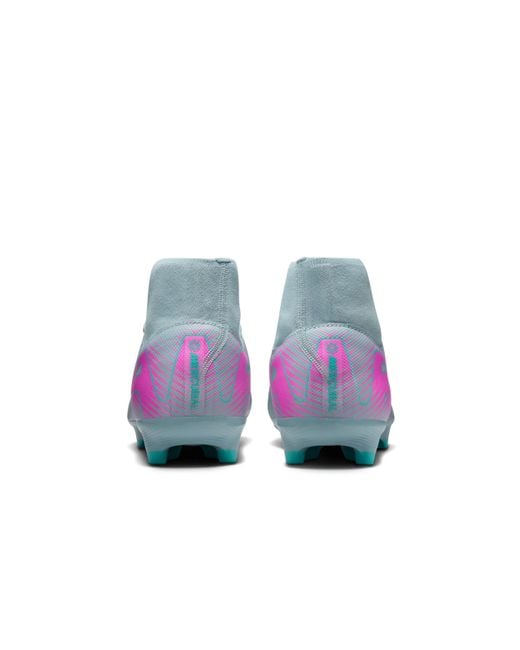 Nike Blue Mercurial Superfly 10 Academy Multi-Ground High-Top Soccer Cleats for men