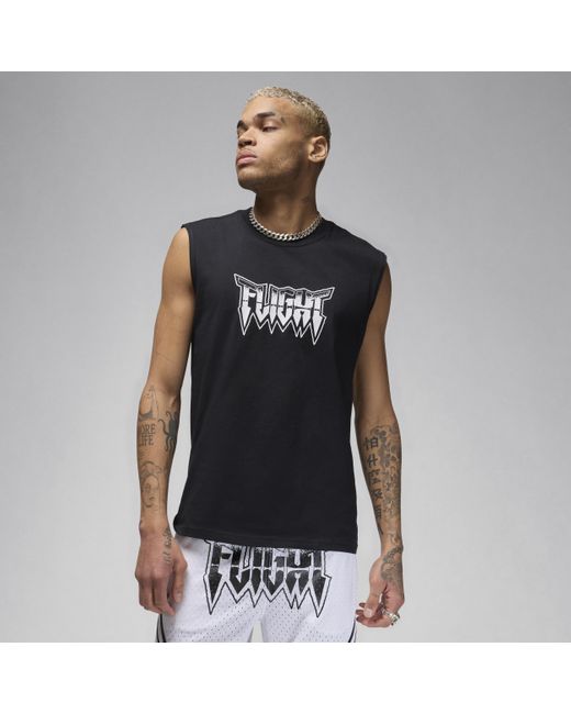Nike Black Sport Dri-fit Sleeveless T-shirt for men