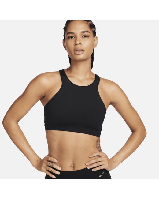 Nike Black One Medium-Support Lightly Lined Sports Bra