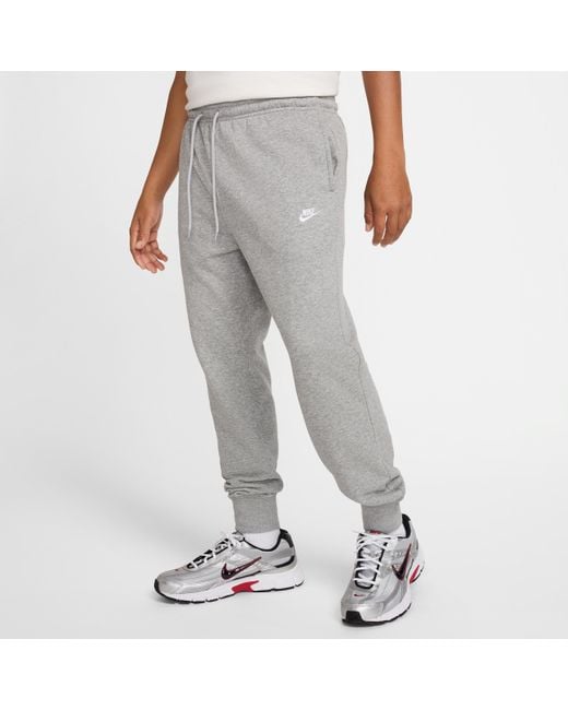 Nike Club Joggingbroek Van Sweatstof Voor in het Gray voor heren