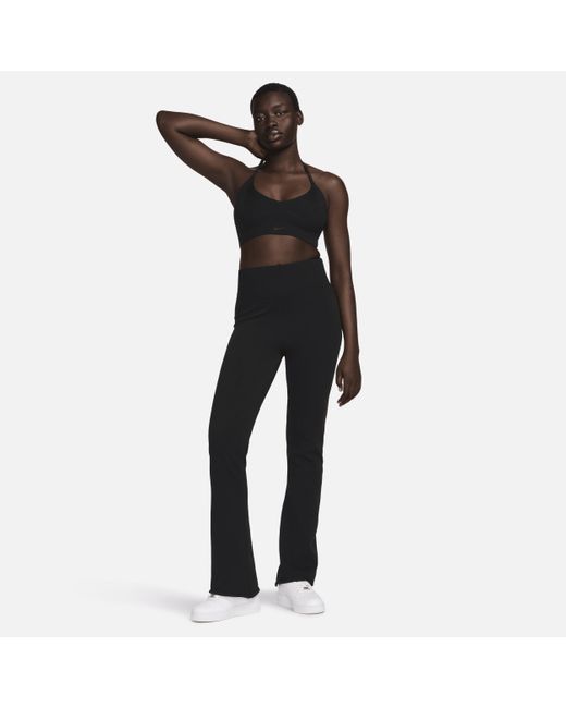 Nike Black Sportswear Chill Knit Light-support Non-padded Ribbed Bra