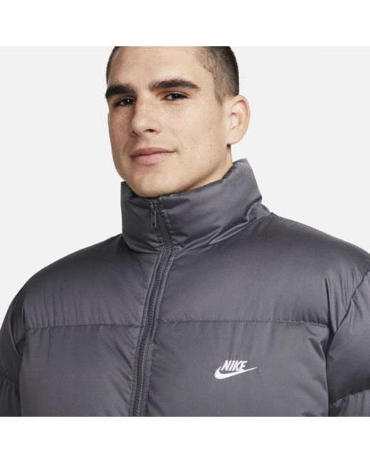 mens grey nike puffer jacket