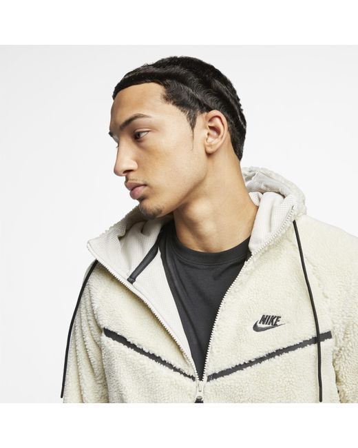 Nike Tech Icon Fleece Zip Hoodie In White For Men Lyst UK | islamiyyat.com