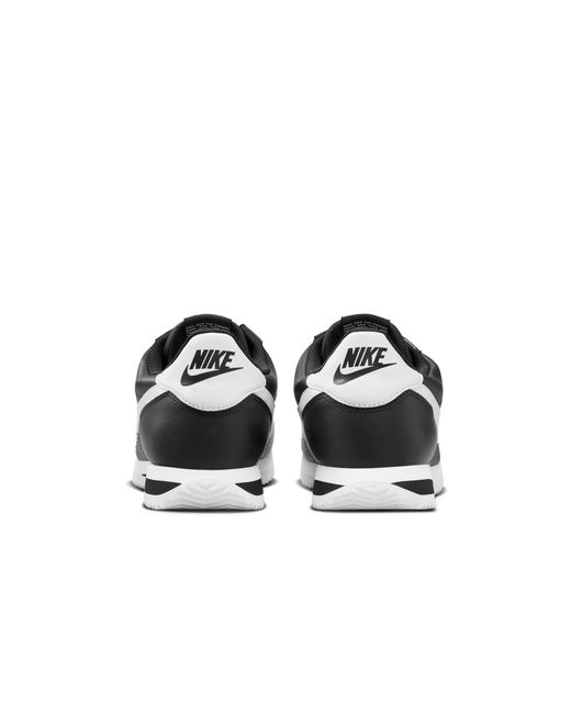Nike Black Cortez Leather Shoes for men
