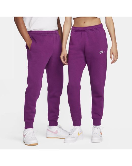 Nike Sportswear Club Fleece joggers in het Purple voor heren