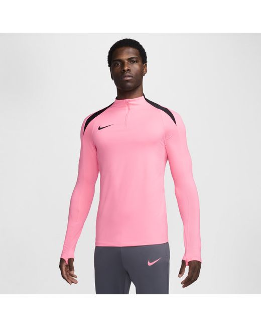 Nike Pink Strike Dri-fit Soccer 1/2-zip Drill Top for men