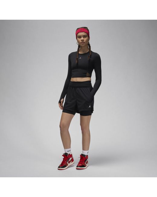 Nike Black Jordan Sport Mesh Shorts Polyester