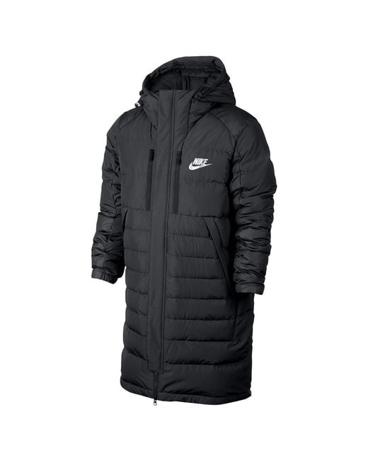 Nike Black Sportswear Parka Men's Down Jacket for men