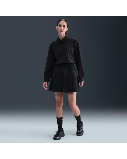 Nike Black 24.7 Perfectstretch Dri-Fit High-Waisted Loose Pleated Shorts