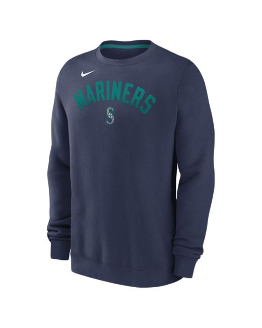 Nike Blue Seattle Mariners Classic Mlb Pullover Crew for men