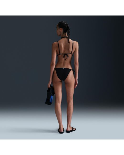 Nike Blue Swim Essential Tie-String Bikini Bottom