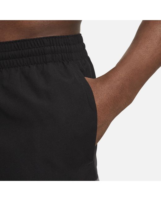 Nike Black Split 5" Swim Trunks for men