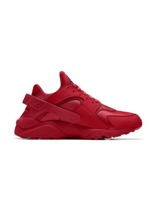Nike Red Air Huarache By You Custom Shoes Leather for men