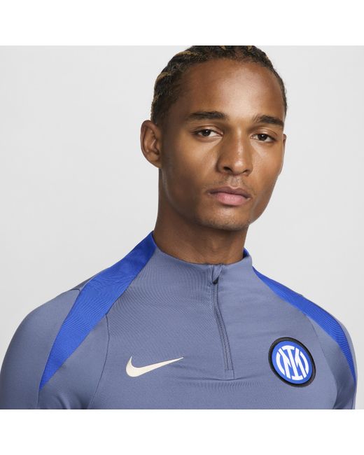 Nike Blue Inter Milan Strike Dri-Fit Football Drill Top for men