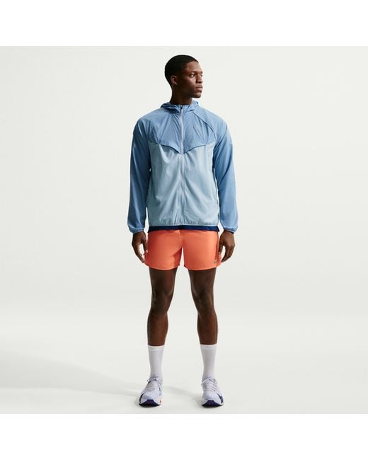 Nike Blue Stride Repel Uv Running Jacket for men