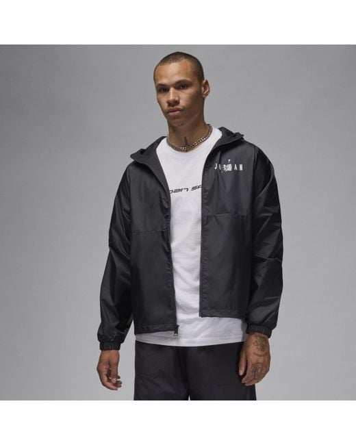Nike Gray Jordan Essentials Woven Jacket Nylon 50% Recycled Polyester for men