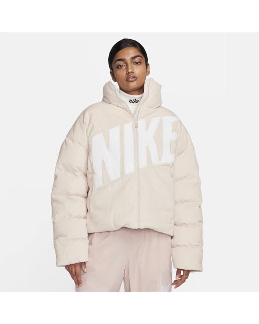 Nike Natural Sportswear Essential Therma-fit Oversized Corduroy Puffer Cotton