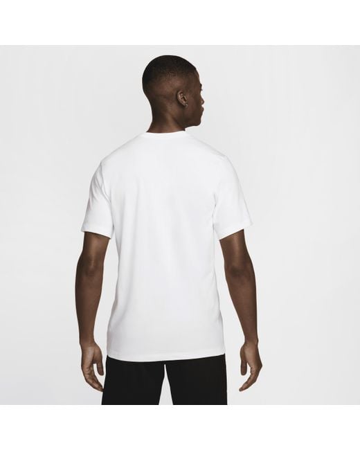 T-shirt da golf di Nike in White da Uomo