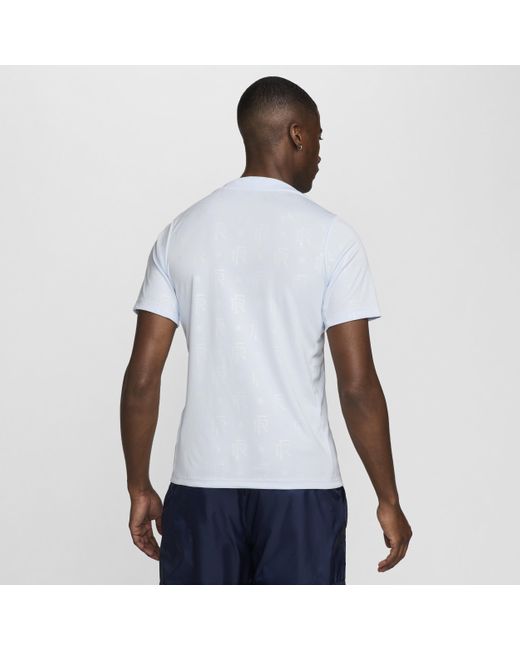 Nike White Fff Academy Pro Away Dri-fit Football Pre-match Top 50% Recycled Polyester for men