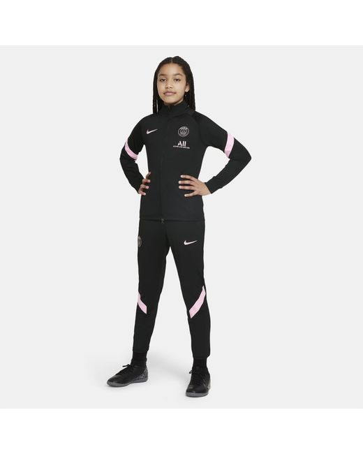 Nike Paris Saint-germain Strike Away Older Kids' Dri-fit Football Tracksuit Black