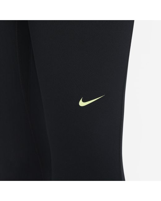 Nike Black Pro Mid-rise Full-length leggings 50% Recycled Polyester