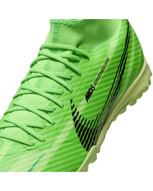 Nike Green Superfly 9 Academy Mercurial Dream Speed Tf High-top Football Shoes