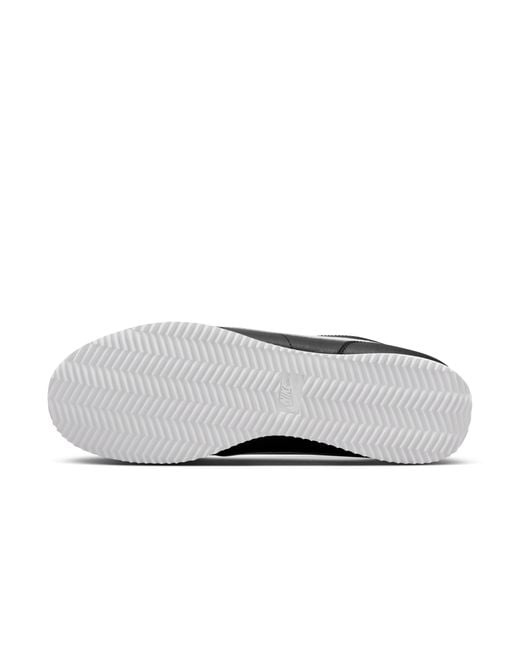 Nike Black Cortez Leather Shoes for men