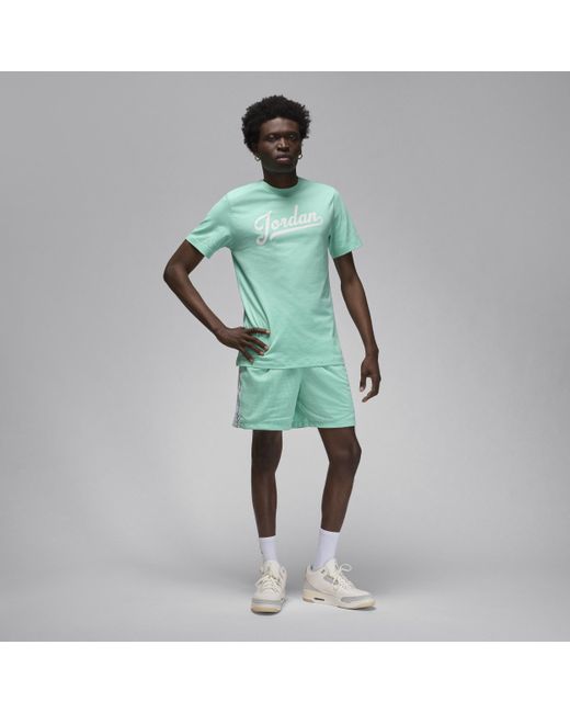 Nike Green Jordan Flight Mvp T-shirt Cotton for men